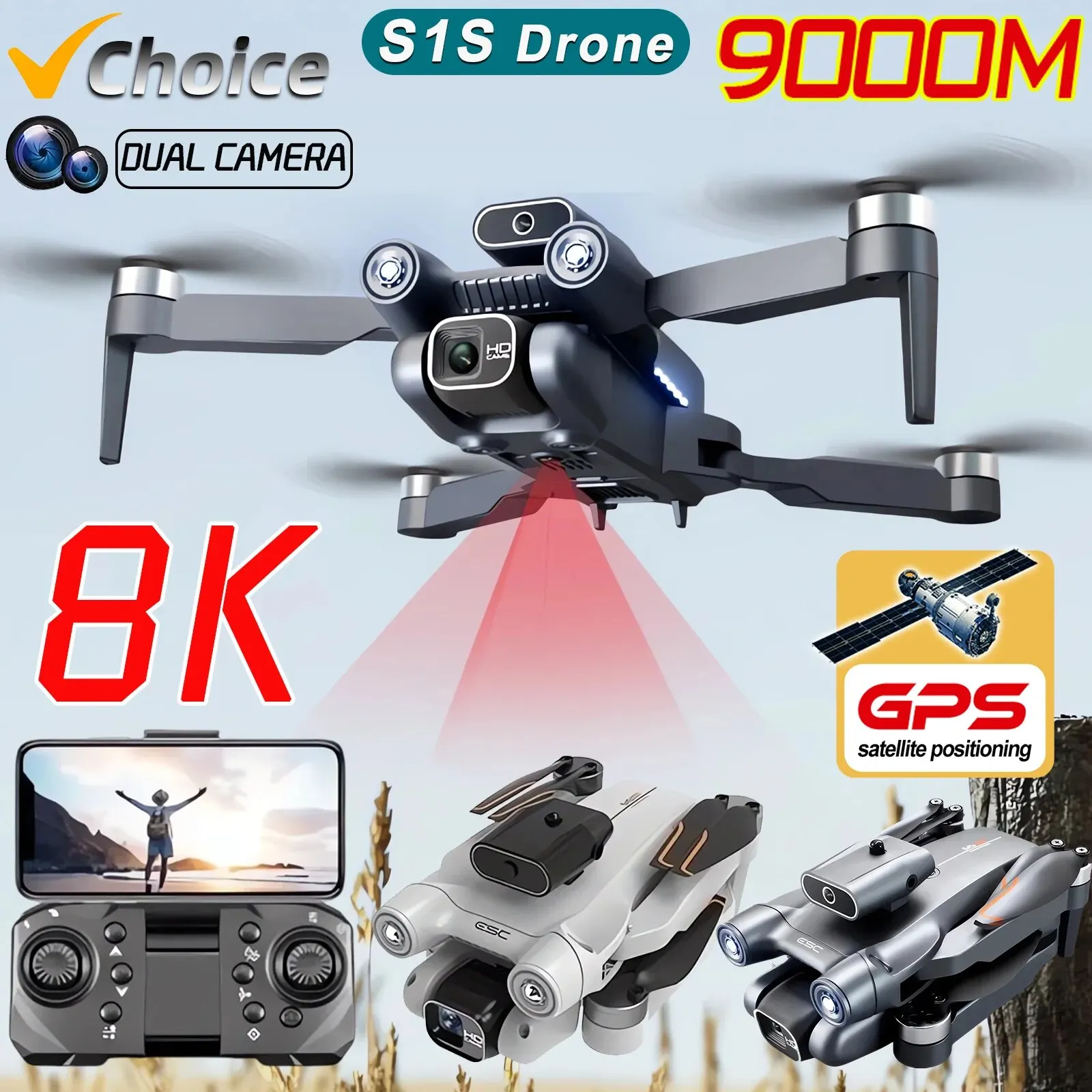Drone Lidar - Nowy S1S 5G GPS Drone Camera