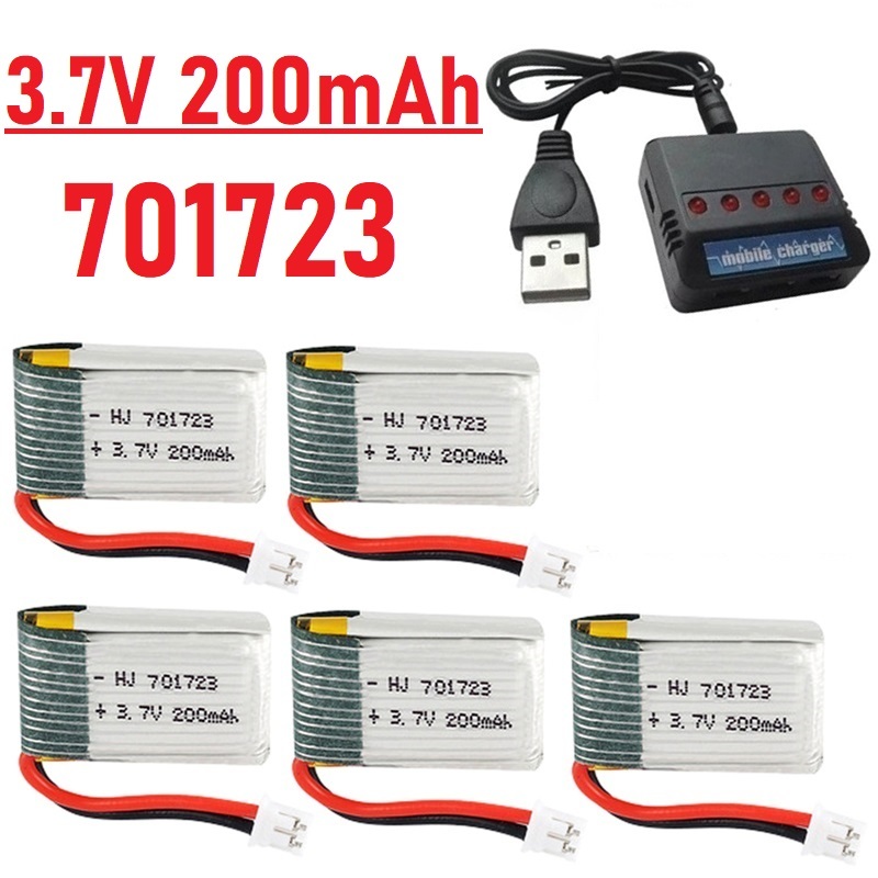 Eachine Drone E010 - Ulepszona bateria 3.7V 200mAh z ładowarką