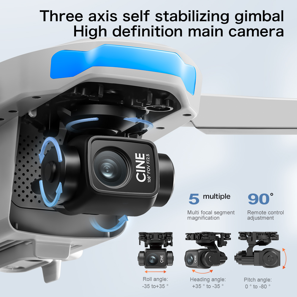 Dron GPS S-X1 MAX z 3-osiowym  – Drone Thermal Imaging recenzja i cena